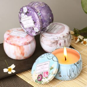 Clean burning luxury natural soy candle smokeless perfect smell bath Yoga candle